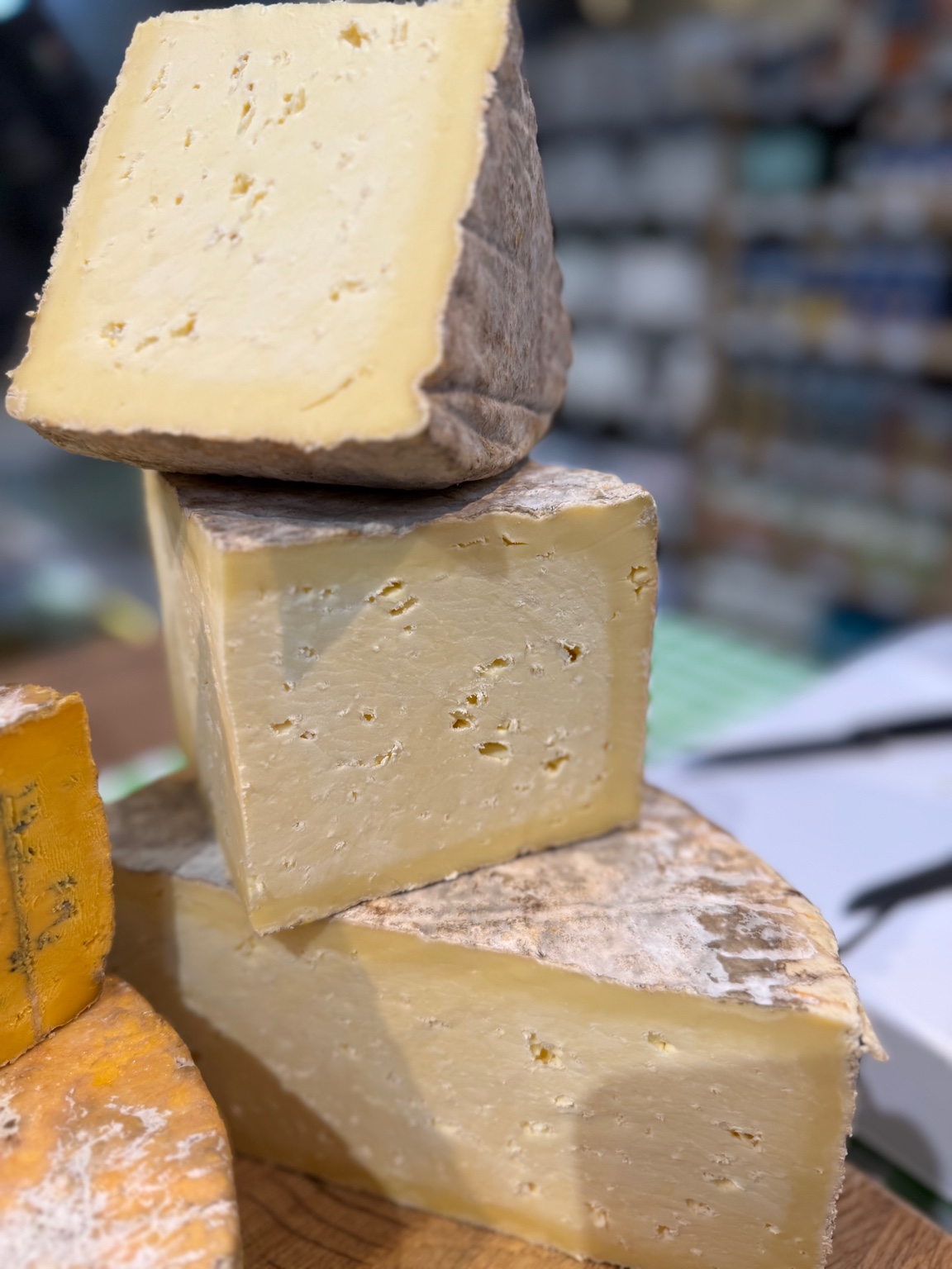 Mixed cheese selection